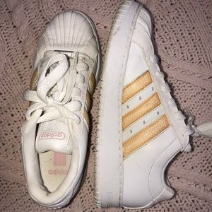 vintage adidas gold superstars